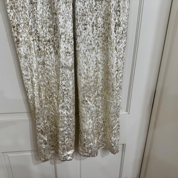 NEW with Tags $325 Ellie Tahari Pant Gold and Off White SZ M - Picture 7 of 8